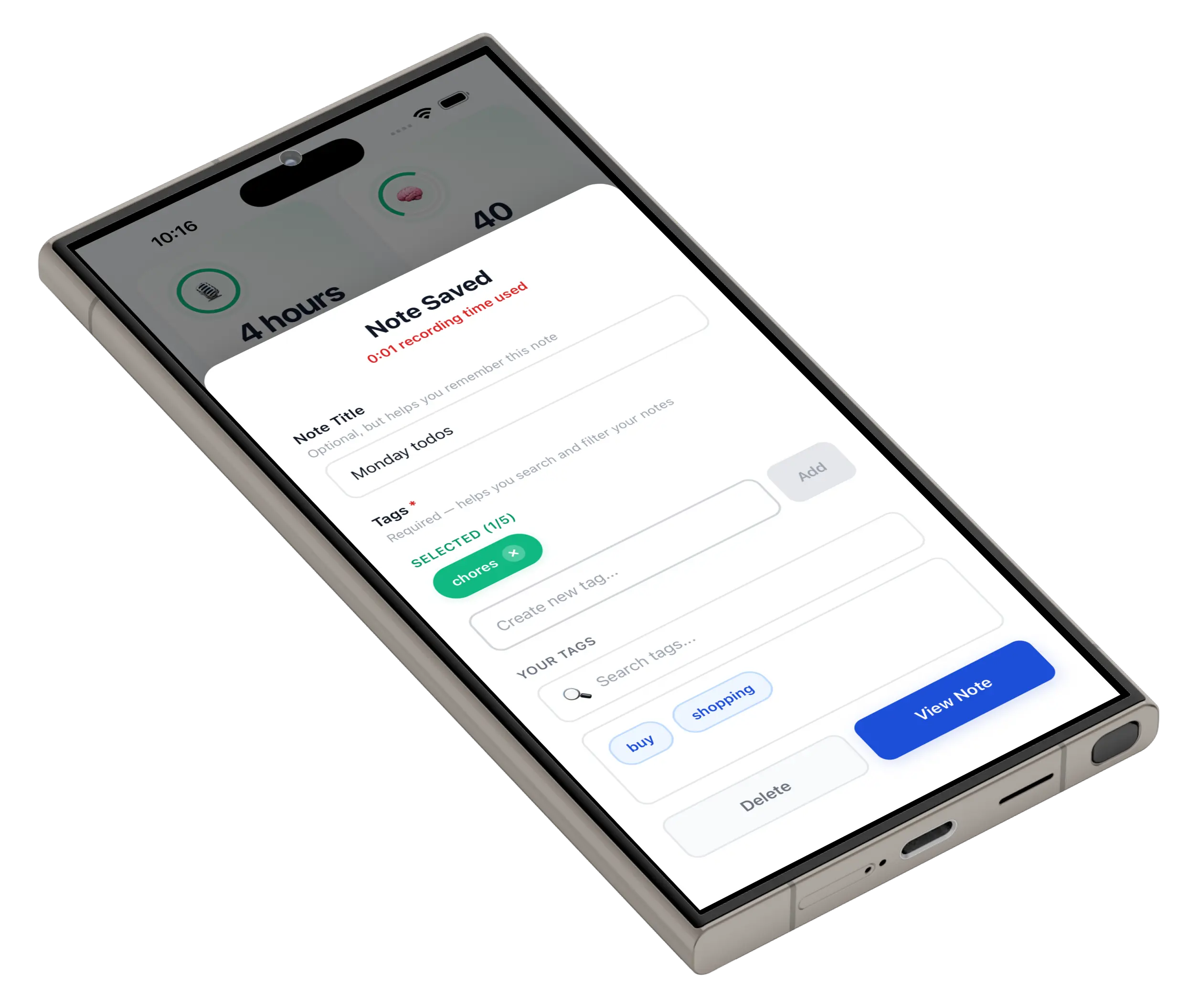 Save and organise instantly